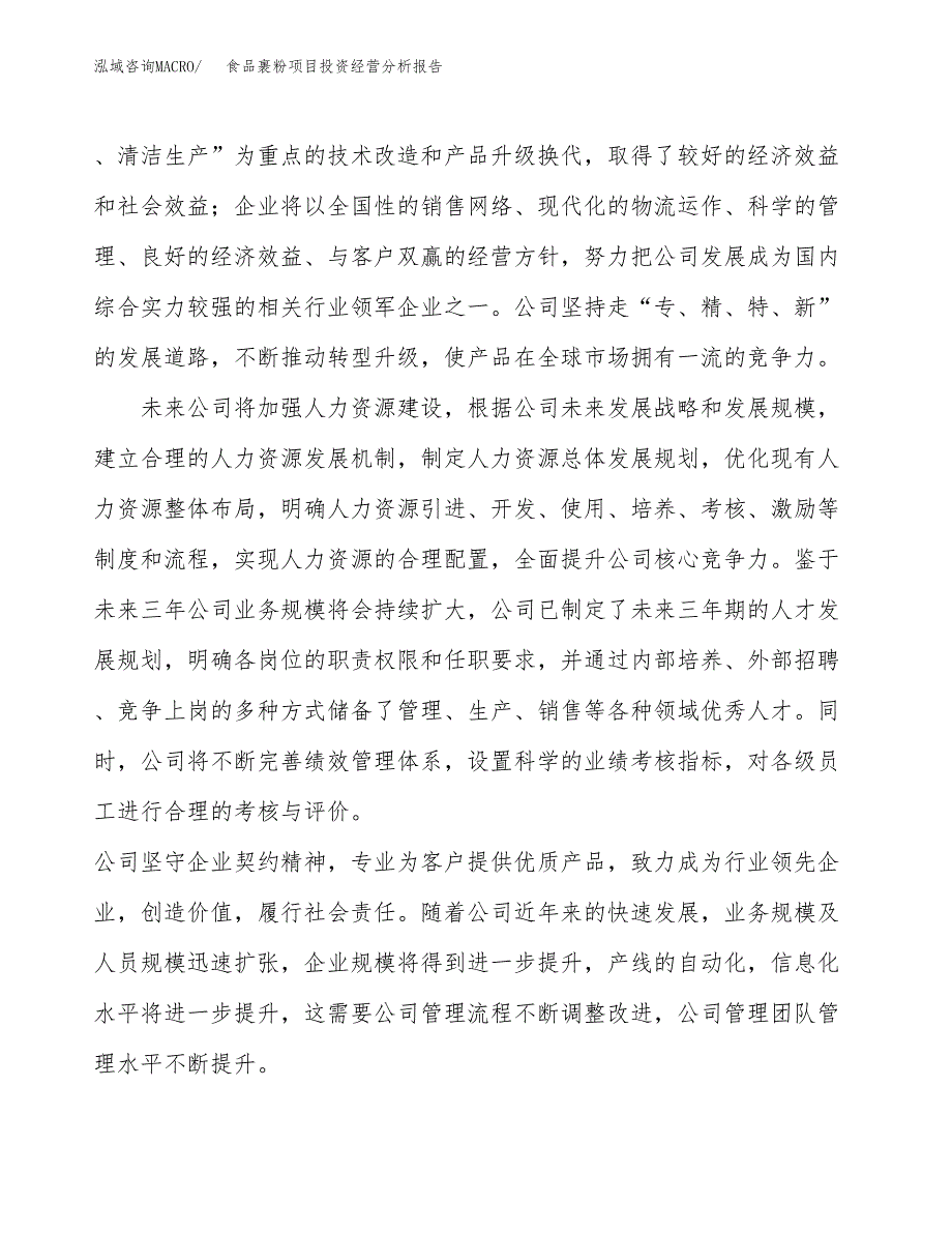 食品裹粉项目投资经营分析报告模板.docx_第2页