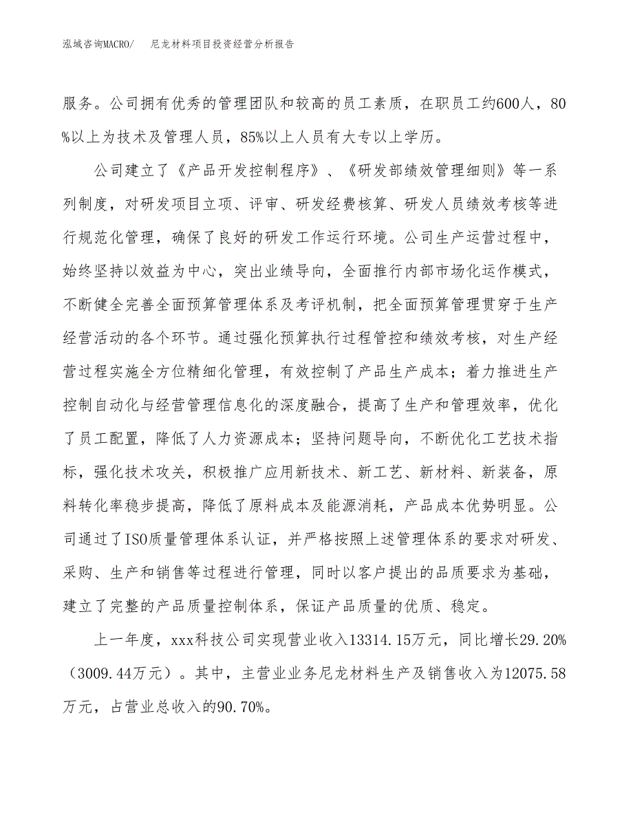 尼龙材料项目投资经营分析报告模板.docx_第2页