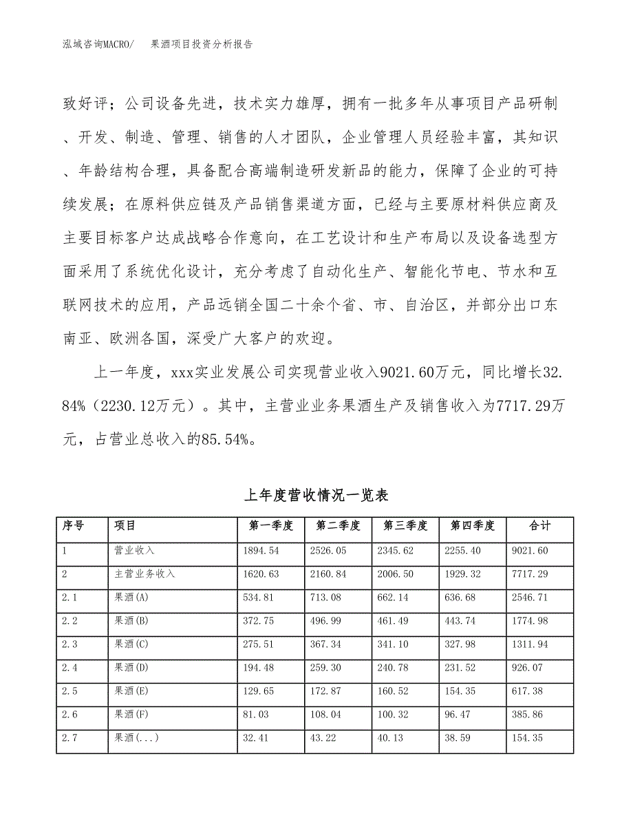 果酒项目投资分析报告（总投资8000万元）（37亩）_第3页