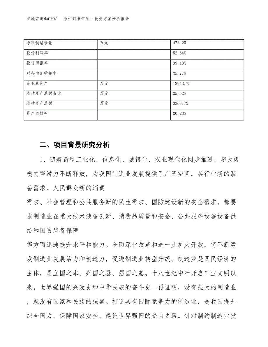 条形钉书钉项目投资方案分析报告.docx_第4页