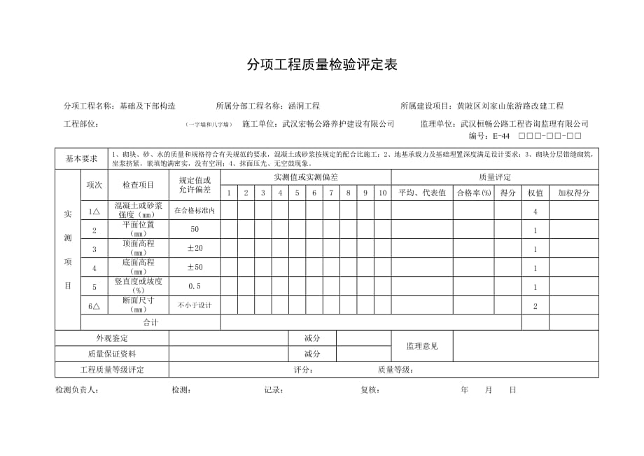 圆管涵评定表_第2页