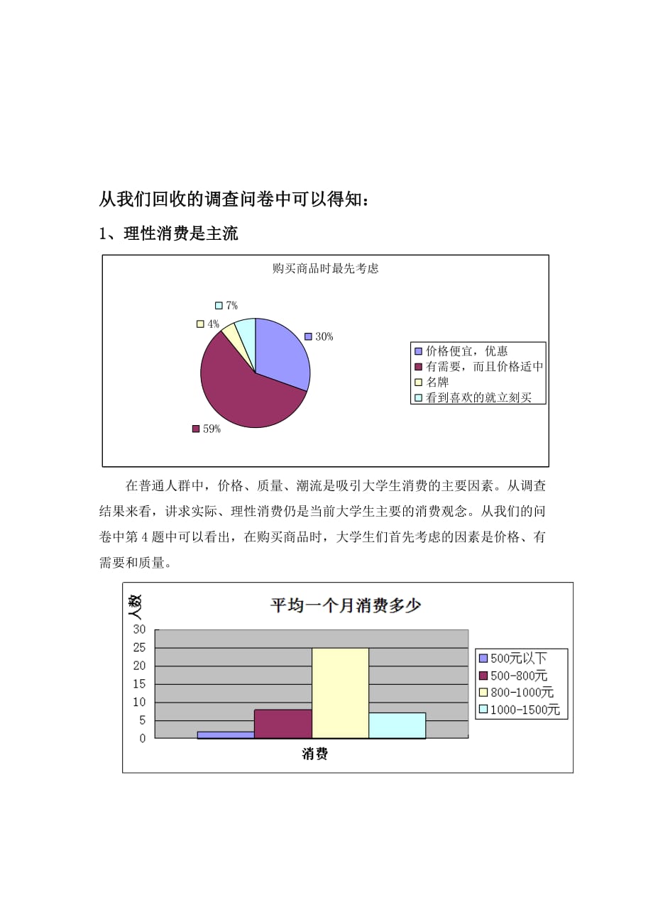 大学生消费观问卷调查报告_第3页