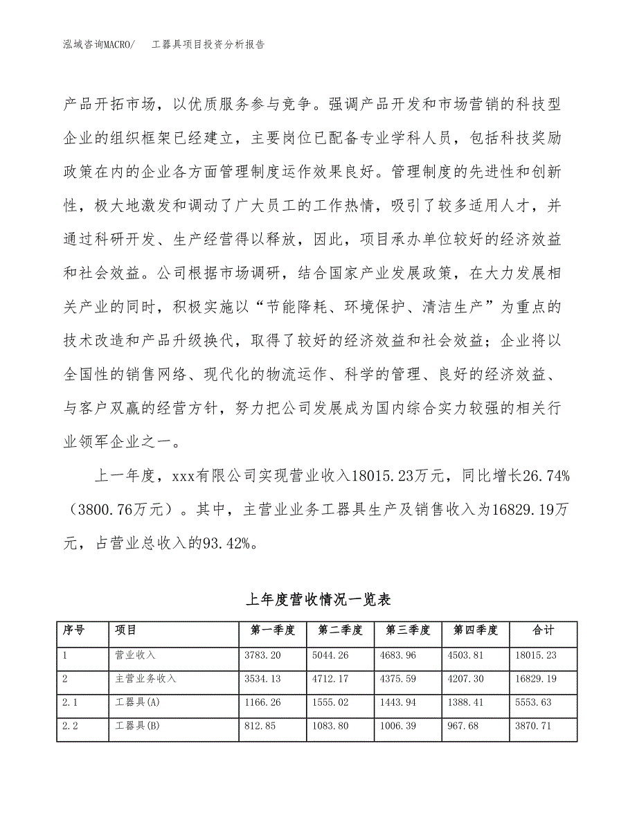 工器具项目投资分析报告（总投资14000万元）（69亩）_第3页