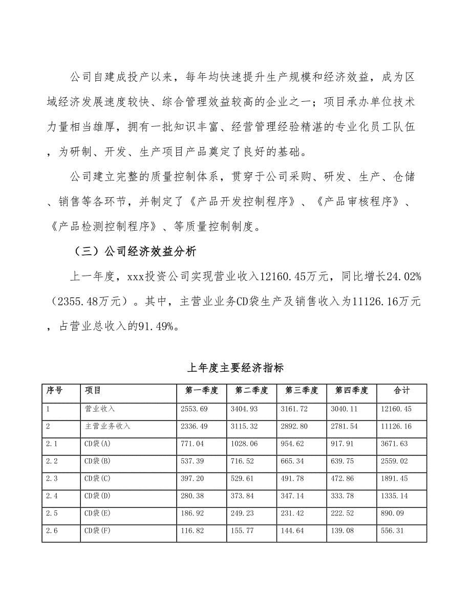 CD袋项目可行性研究报告（总投资10000万元）（34亩）_第5页