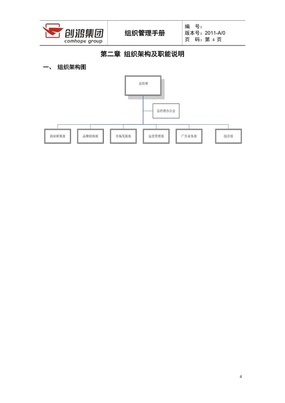 创鸿集团组织管理手册(商业公司)_第5页