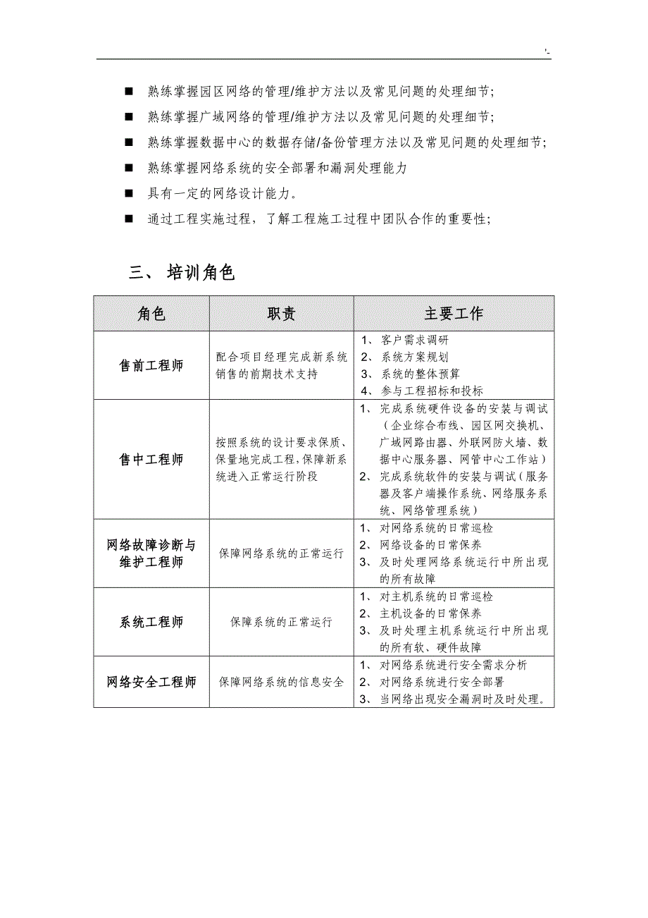 网络精英项目工程师培训方案方针(三个月66工作日)_第3页