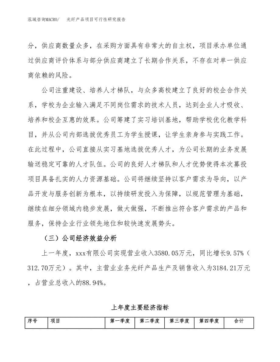 光纤产品项目可行性研究报告汇报设计.docx_第5页