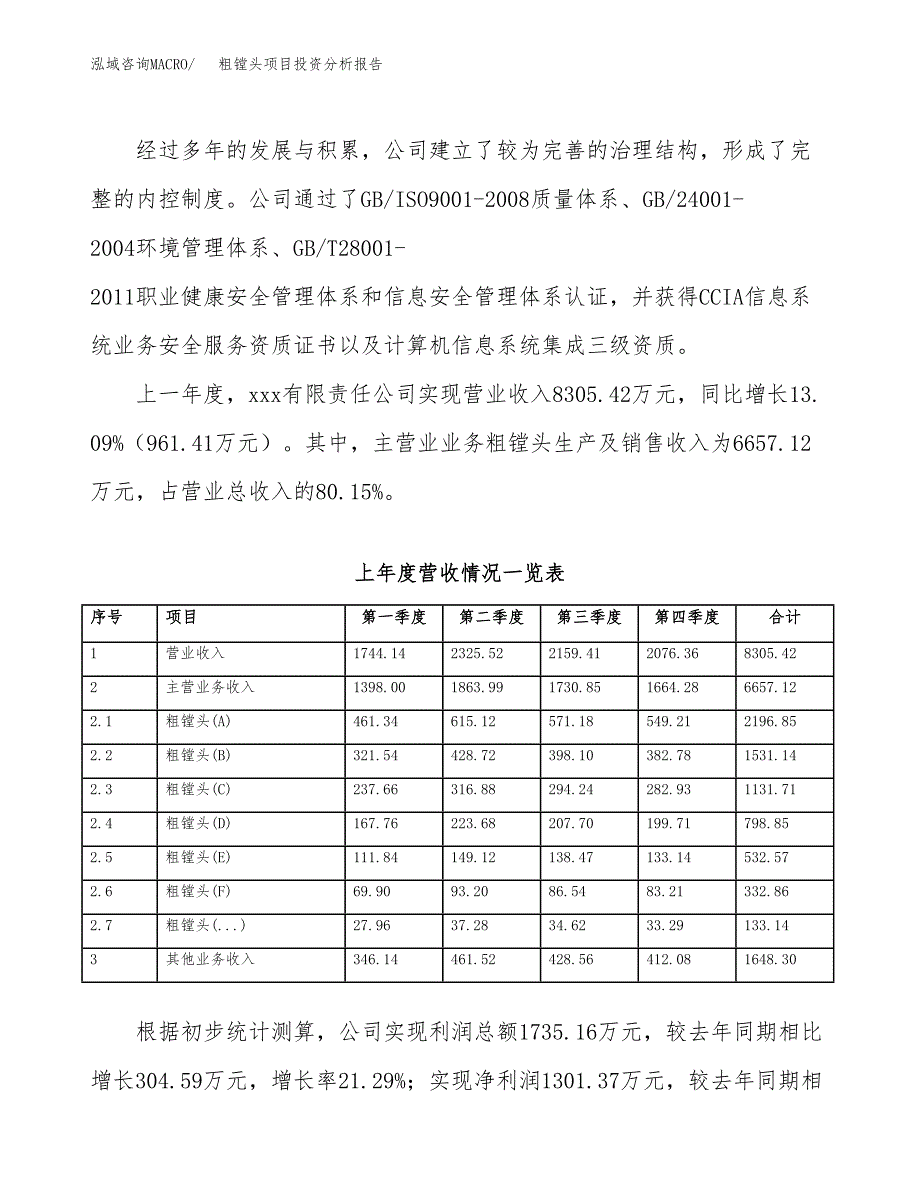 粗镗头项目投资分析报告（总投资8000万元）（30亩）_第3页