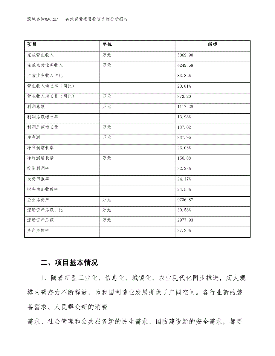 英式背囊项目投资方案分析报告.docx_第3页