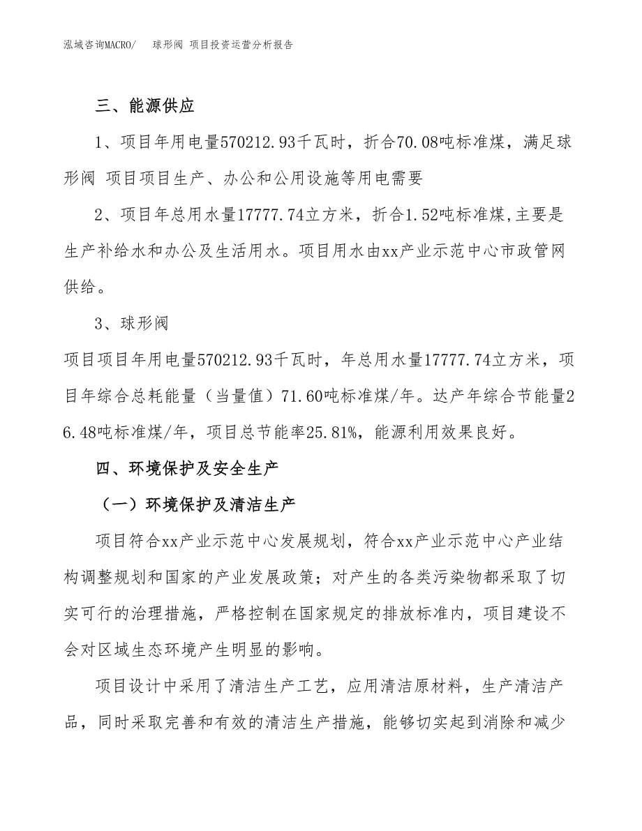 球形阀 项目投资运营分析报告参考模板.docx_第5页