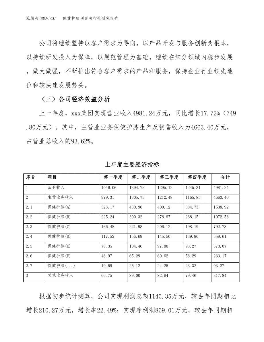 保健护膝项目可行性研究报告汇报设计.docx_第5页