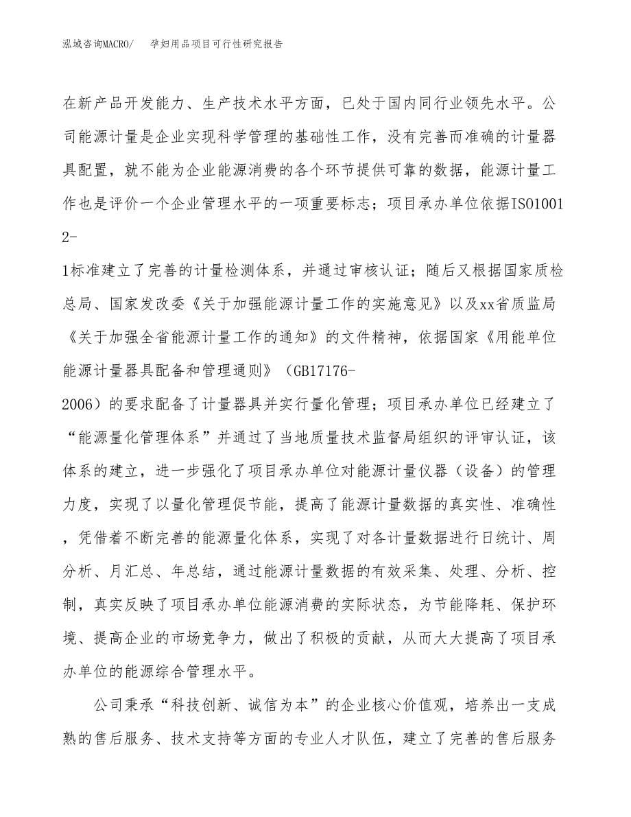 孕妇用品项目可行性研究报告汇报设计.docx_第5页