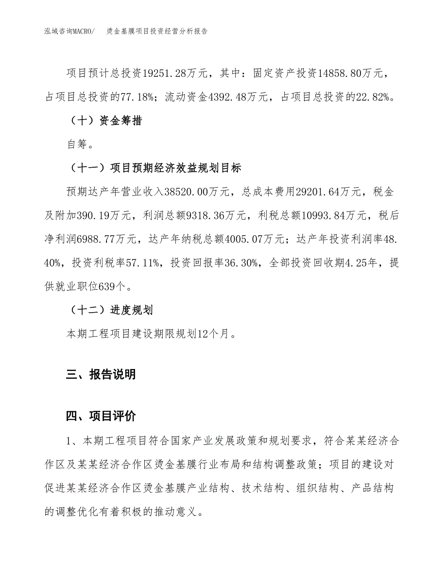 烫金基膜项目投资经营分析报告模板.docx_第4页