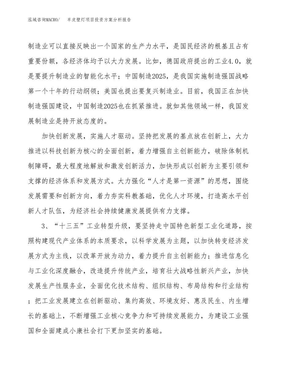 羊皮壁灯项目投资方案分析报告.docx_第5页