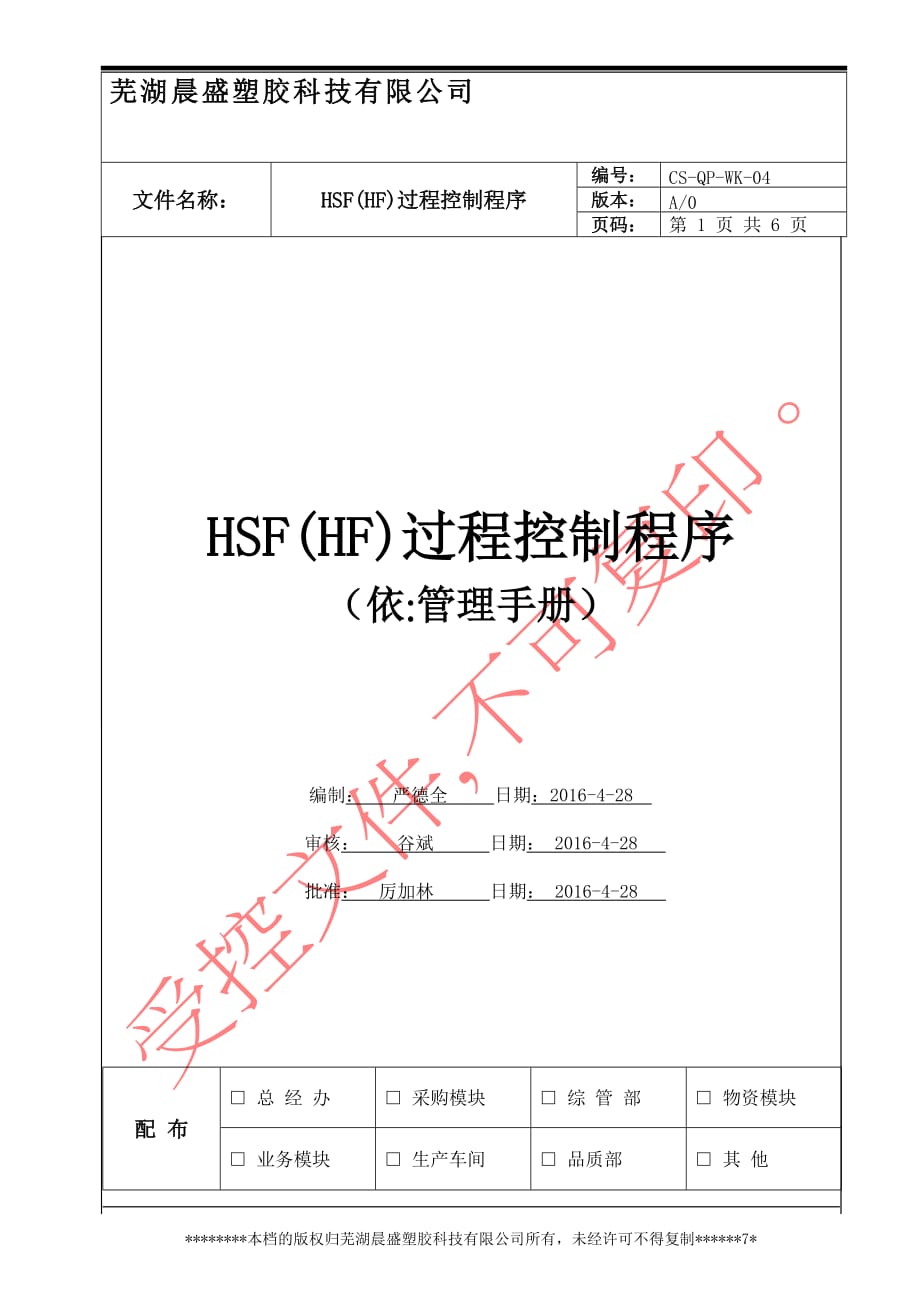 CS-QP-WK-04-HSF过程控制程序_第1页