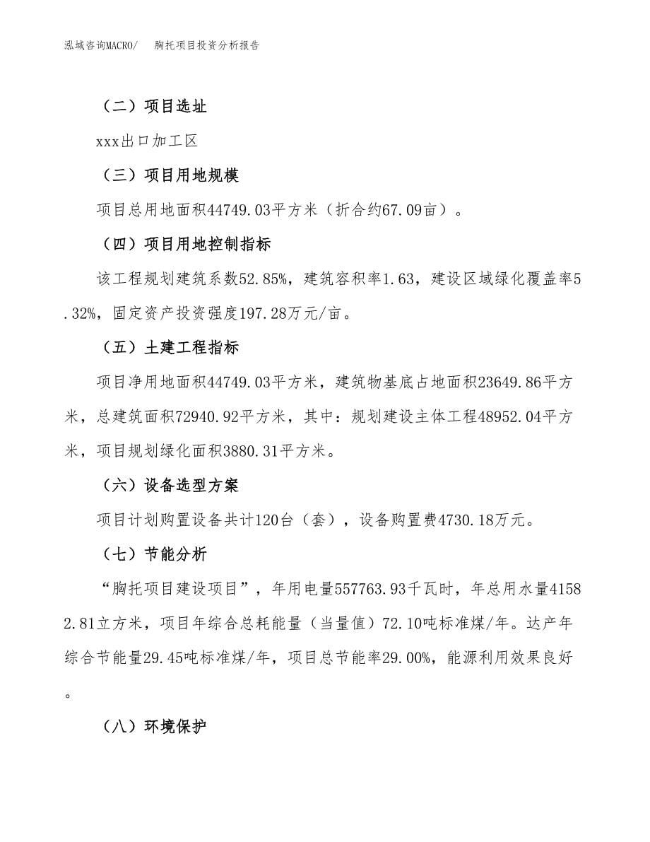 胸托项目投资分析报告（总投资18000万元）（67亩）_第5页