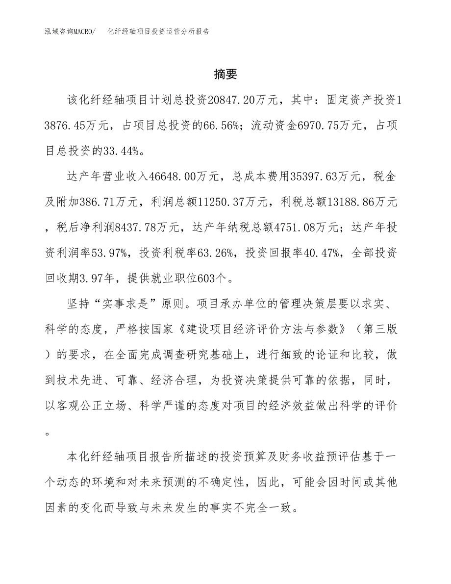 化纤经轴项目投资运营分析报告参考模板.docx_第2页