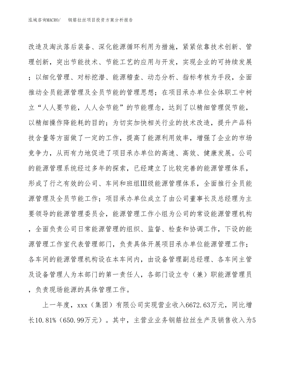 钢筋拉丝项目投资方案分析报告.docx_第2页