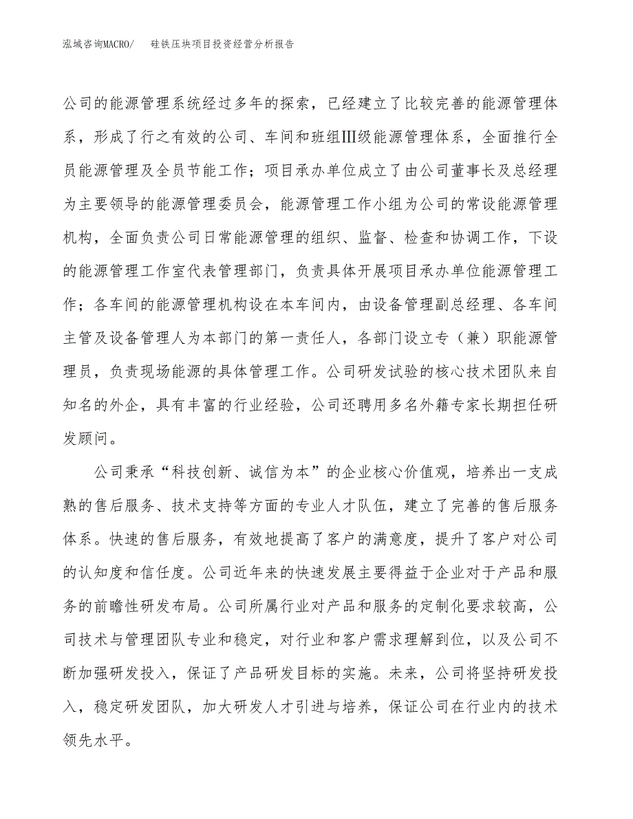 硅铁压块项目投资经营分析报告模板.docx_第2页