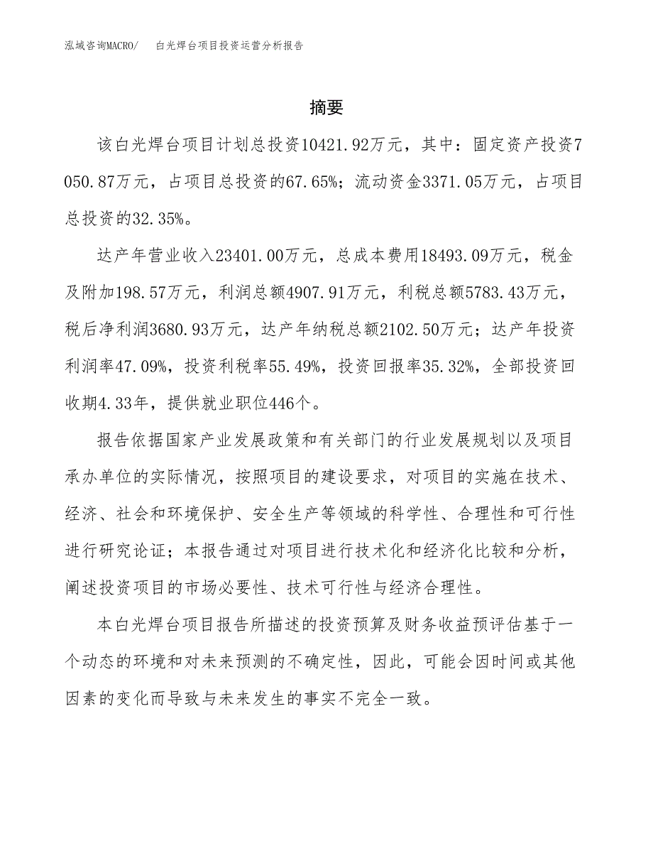 白光焊台项目投资运营分析报告参考模板.docx_第2页