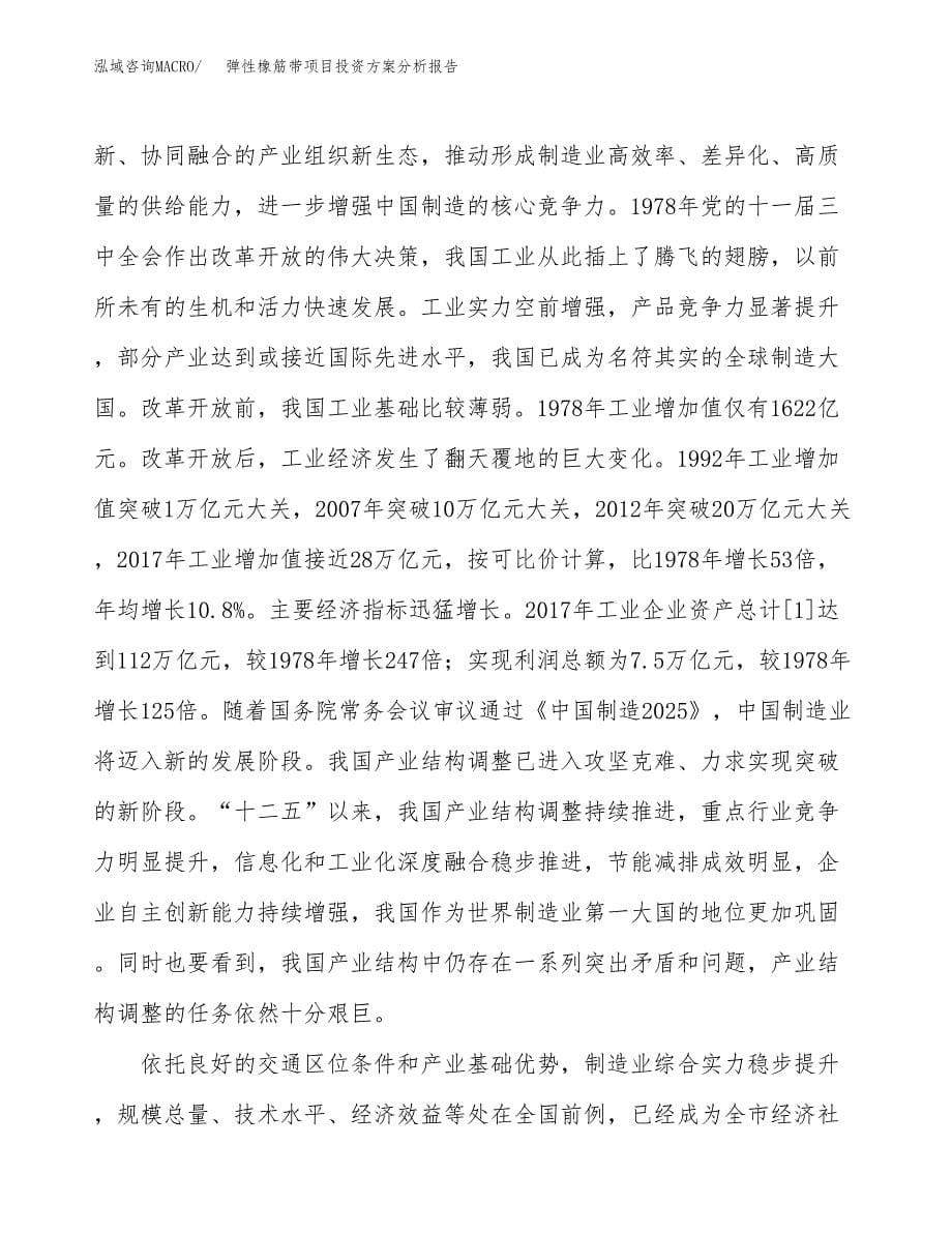 弹性橡筋带项目投资方案分析报告.docx_第5页