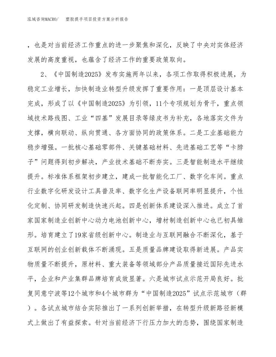 塑胶提手项目投资方案分析报告.docx_第5页