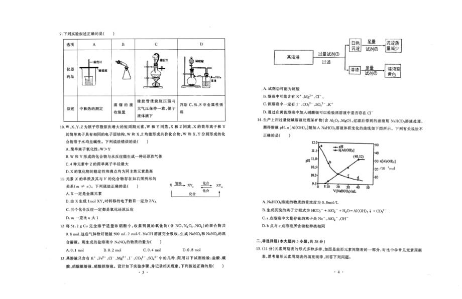 湖北省重点中学2020届高三上学期第一次联考化学试卷_第2页