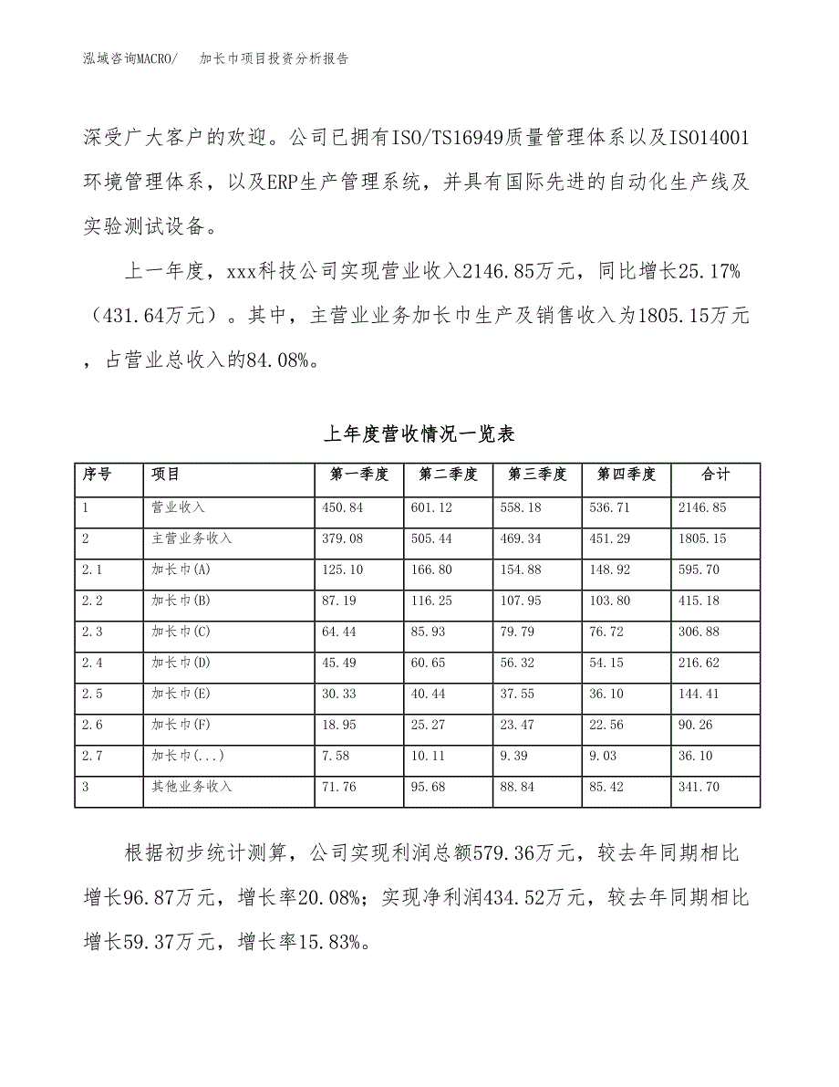 加长巾项目投资分析报告（总投资2000万元）（11亩）_第3页