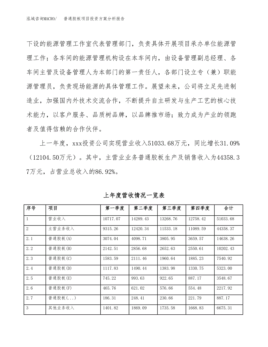 普通胶板项目投资方案分析报告.docx_第2页