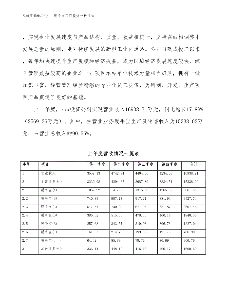 暖手宝项目投资分析报告（总投资12000万元）（54亩）_第3页