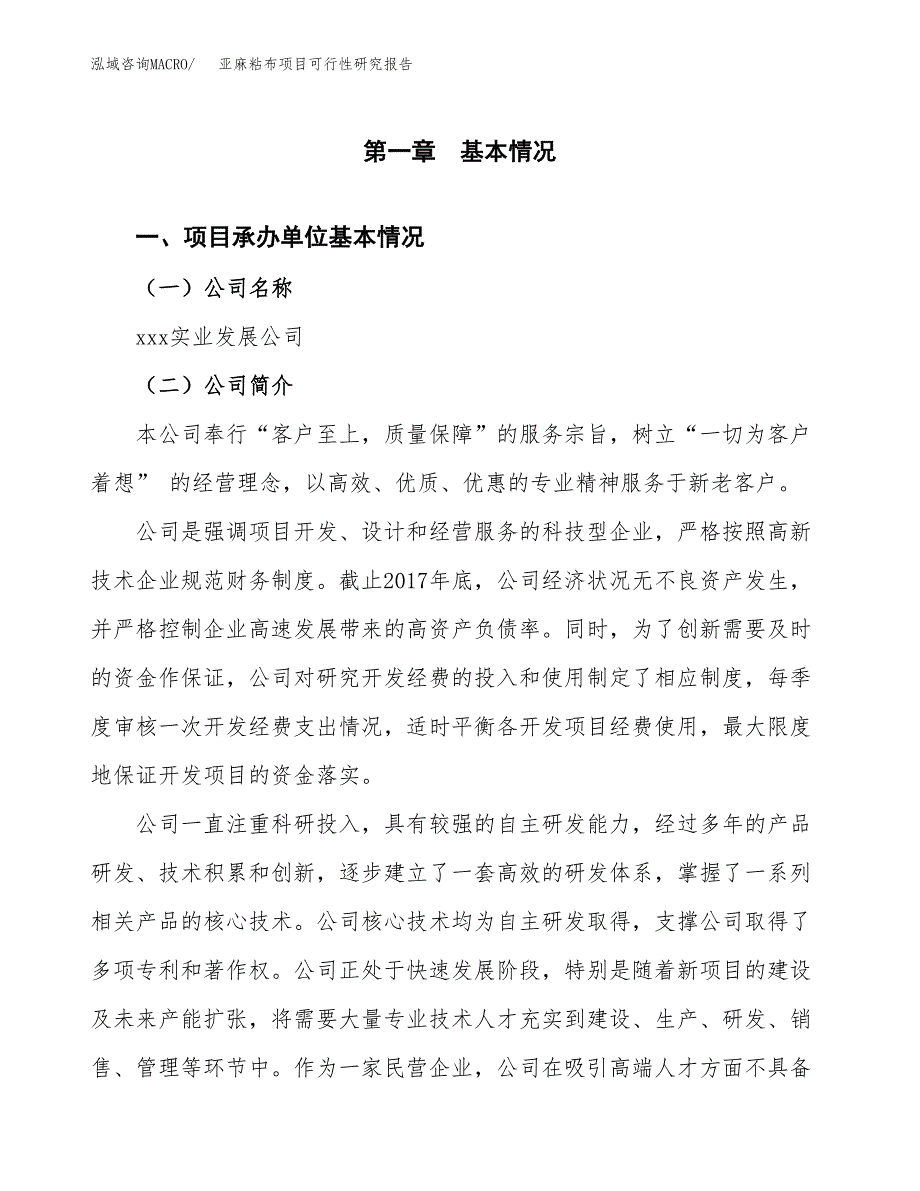 亚麻粘布项目可行性研究报告汇报设计.docx_第4页