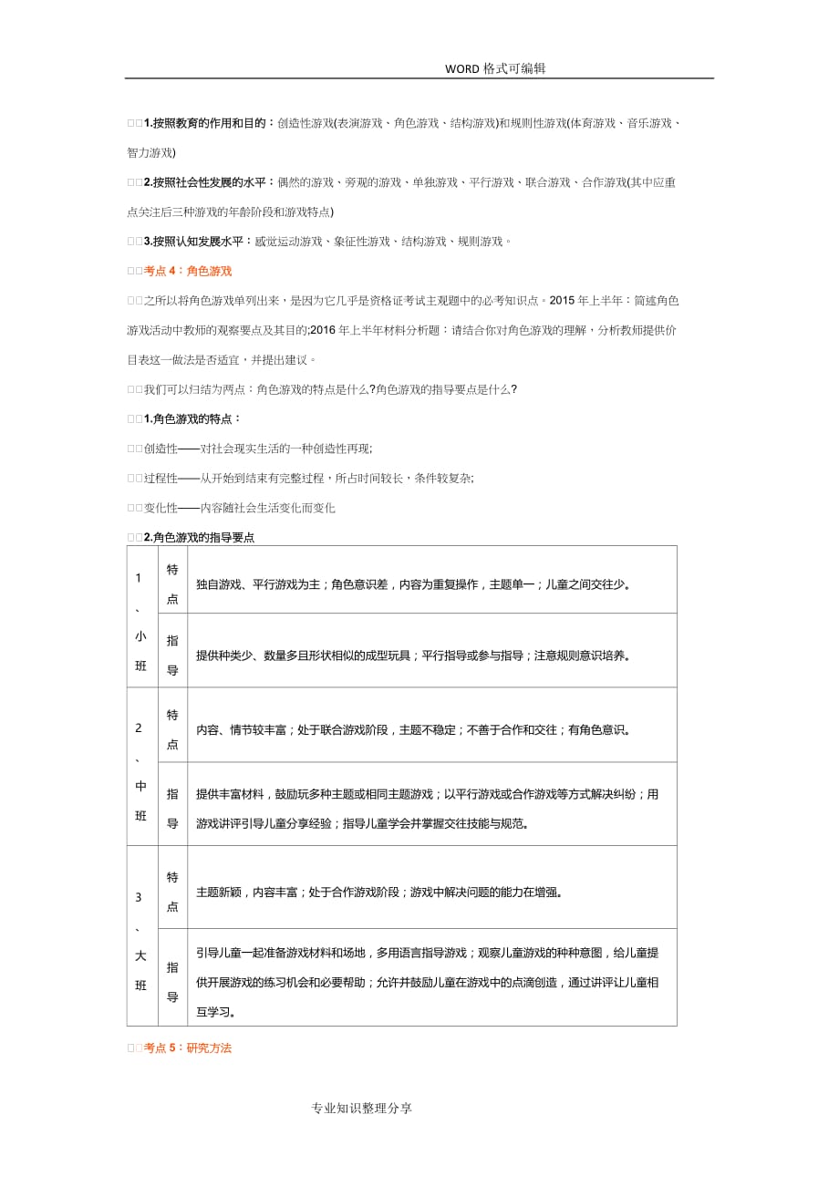 2018年幼儿园教师资格考试保教知识重要知识点汇总_第2页