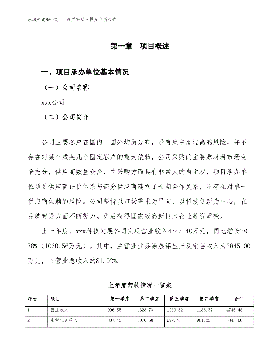 涂层铝项目投资分析报告（总投资5000万元）（21亩）_第2页