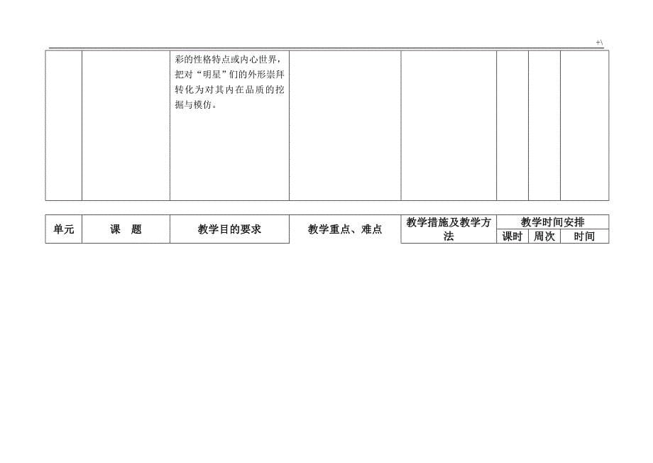 五年级上册道德与法治教学方针计划_第5页