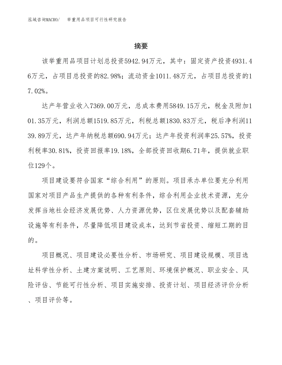 举重用品项目可行性研究报告汇报设计.docx_第2页