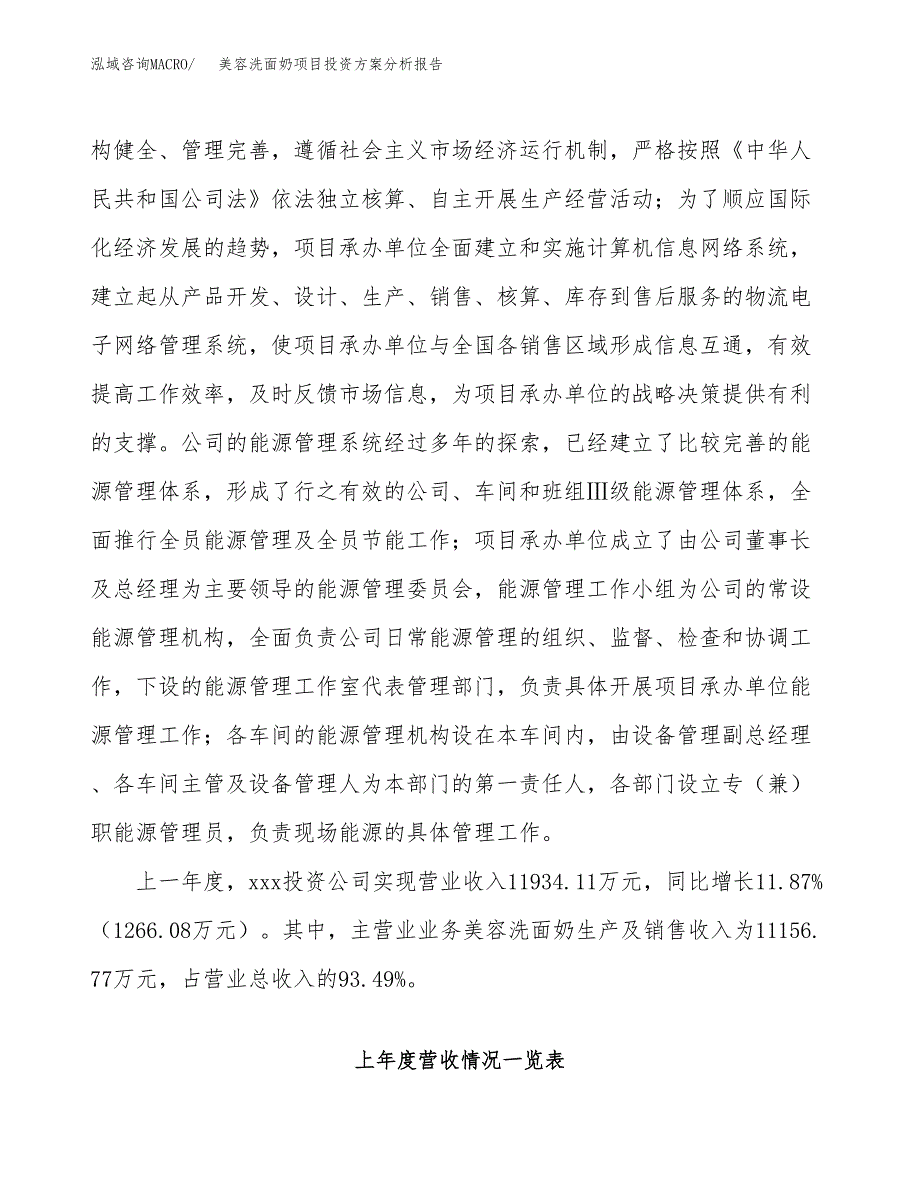 美容洗面奶项目投资方案分析报告.docx_第2页