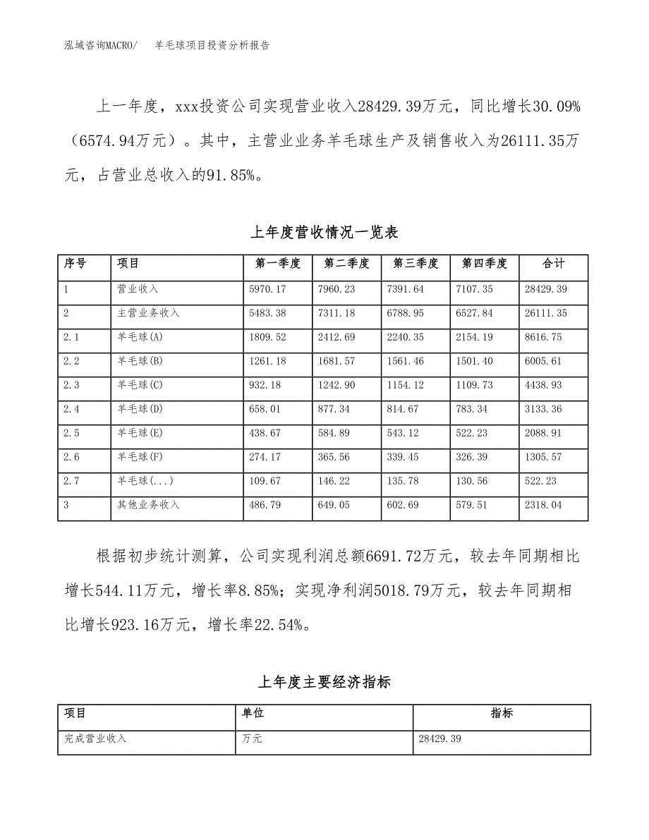 羊毛球项目投资分析报告（总投资14000万元）（59亩）_第3页