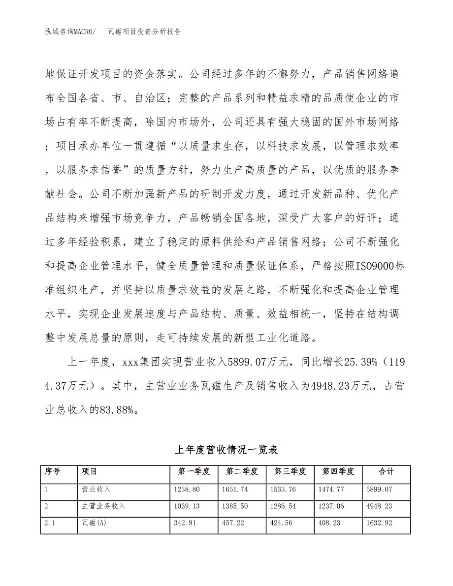 瓦磁项目投资分析报告（总投资5000万元）（19亩）_第3页