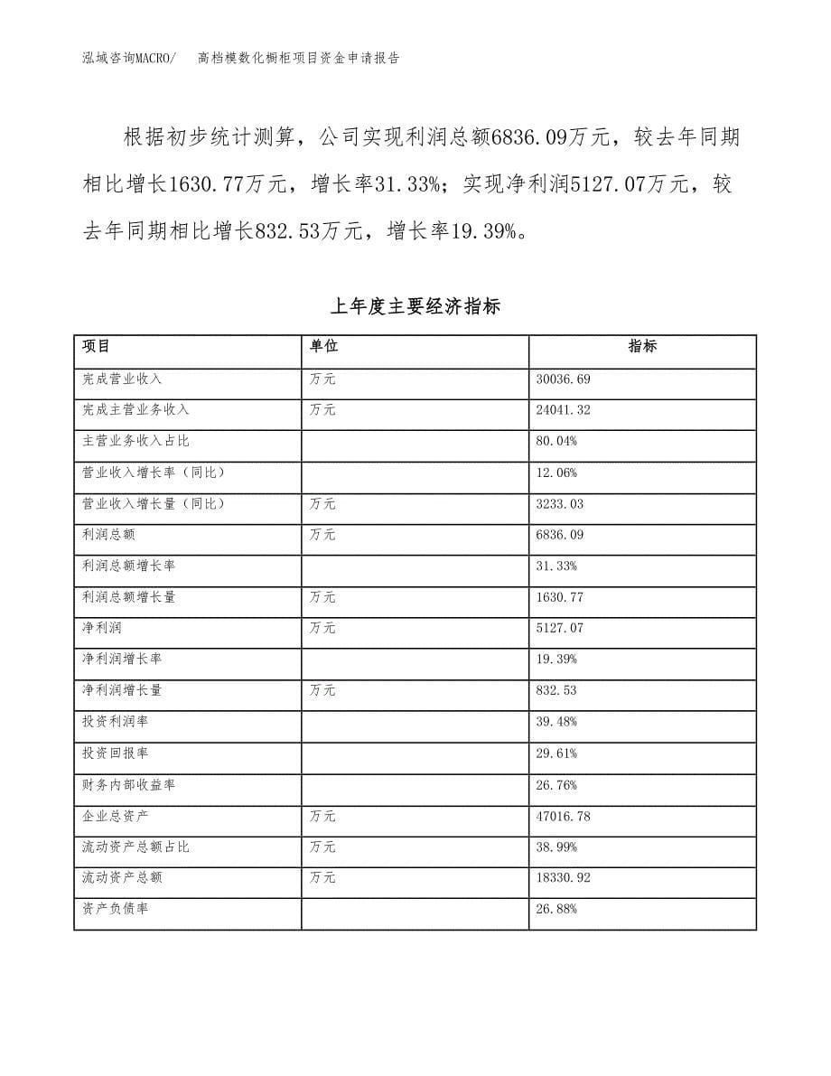 高档模数化橱柜项目资金申请报告_第5页