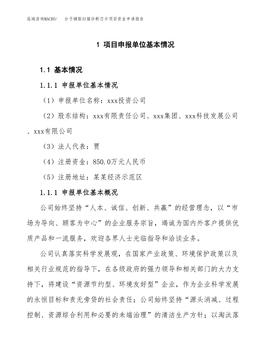 分子键裂扫描诊断芯片项目资金申请报告_第3页