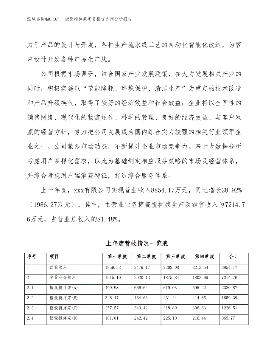 搪瓷搅拌浆项目投资方案分析报告.docx_第2页