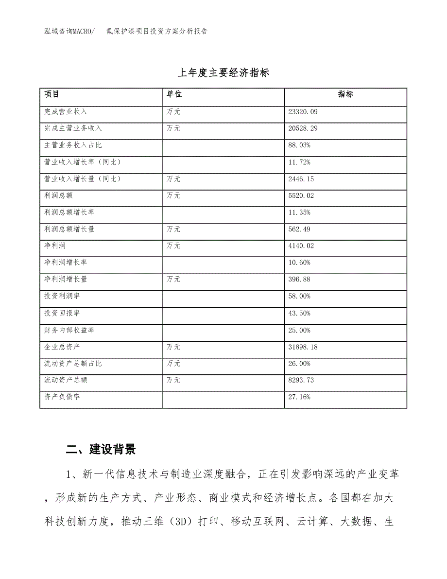 氟保护漆项目投资方案分析报告.docx_第3页