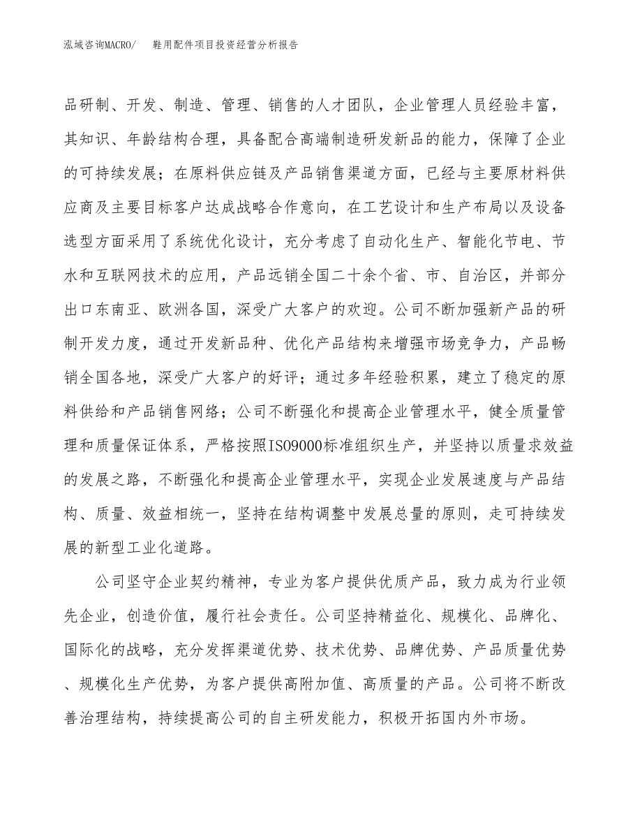 鞋用配件项目投资经营分析报告模板.docx_第2页