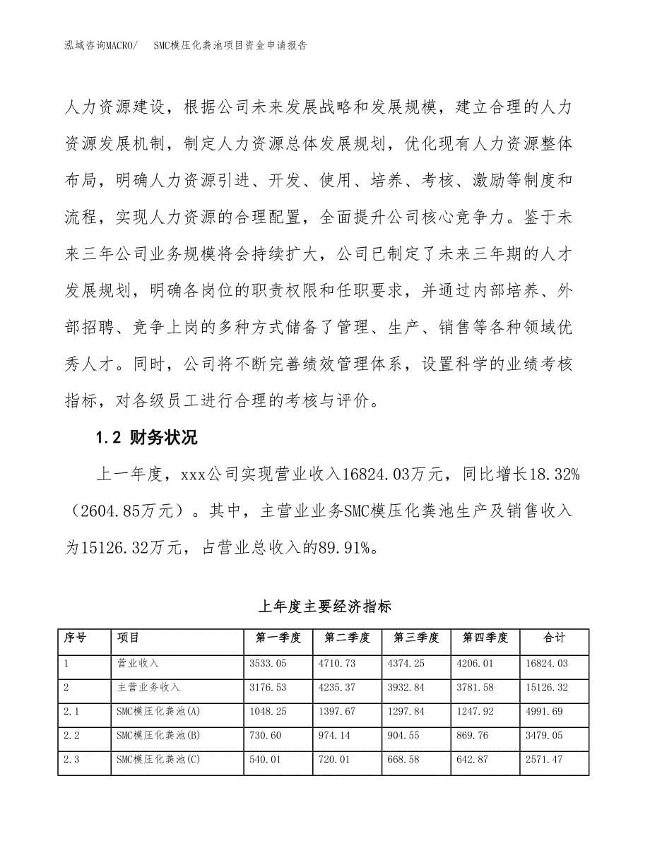 SMC模压化粪池项目资金申请报告_第5页