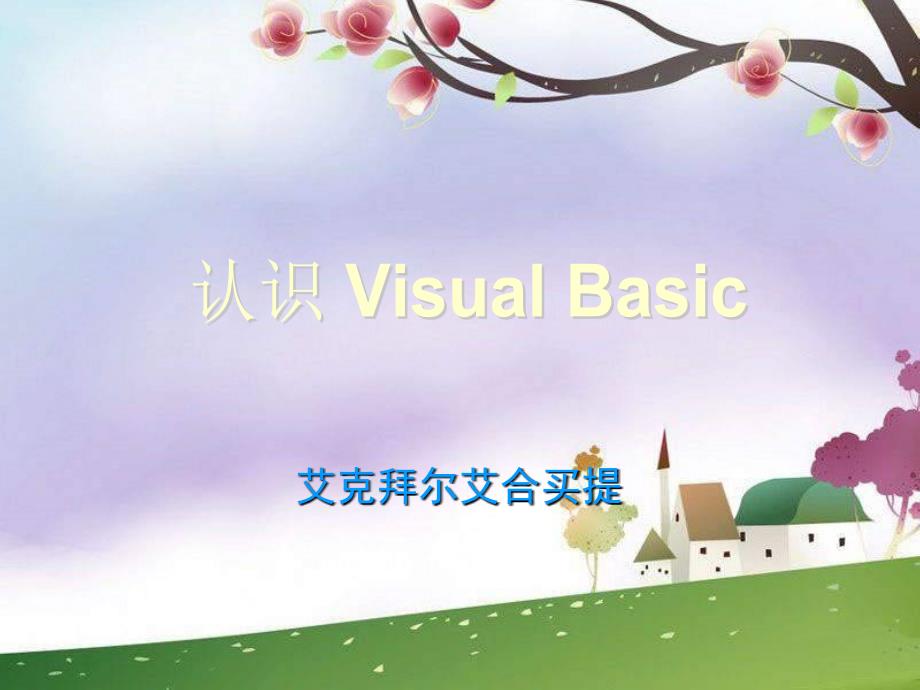 初中信息技术《认识Visual Basic》ppt课件._第1页