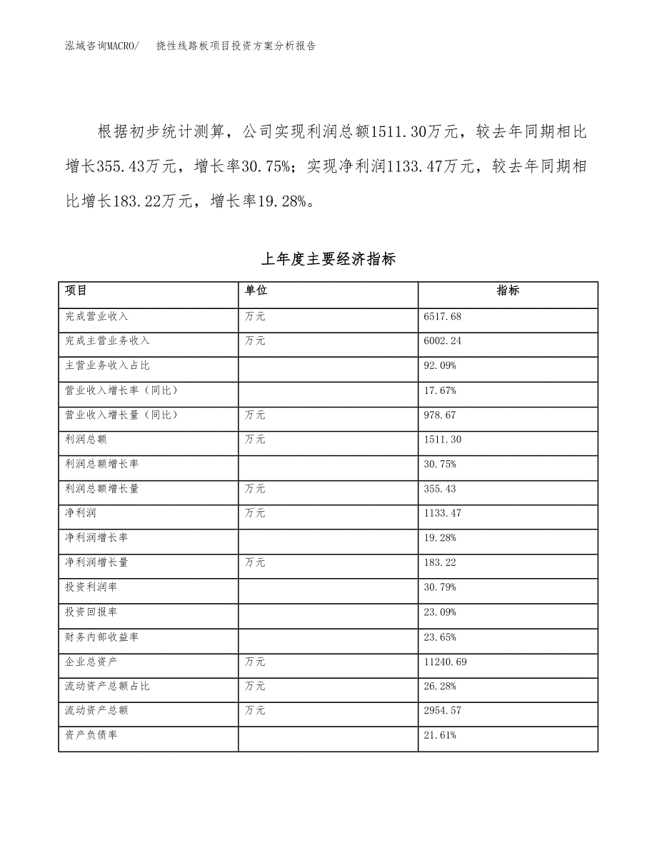 挠性线路板项目投资方案分析报告.docx_第3页