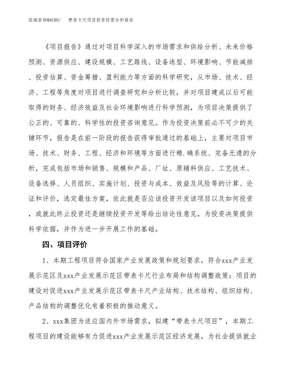 带表卡尺项目投资经营分析报告模板.docx_第5页