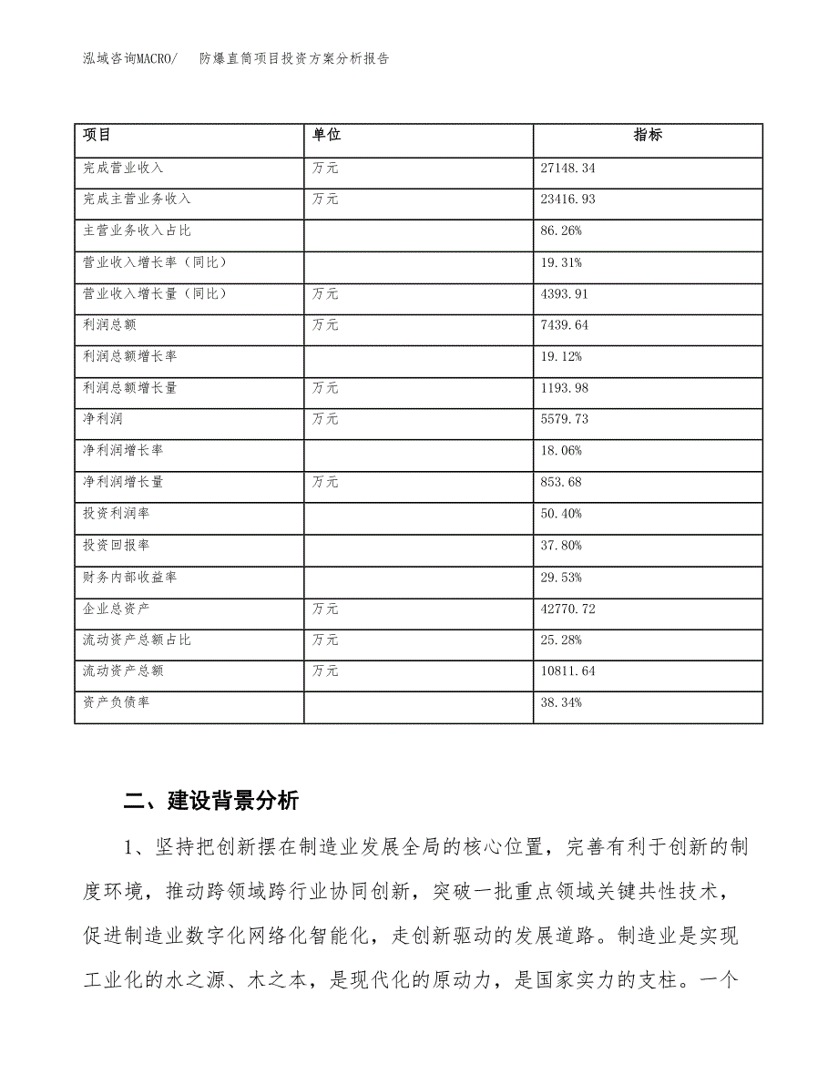 防爆直筒项目投资方案分析报告.docx_第3页