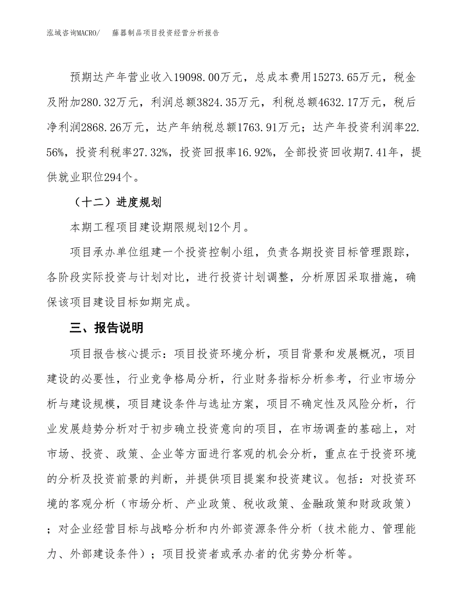 藤器制品项目投资经营分析报告模板.docx_第4页