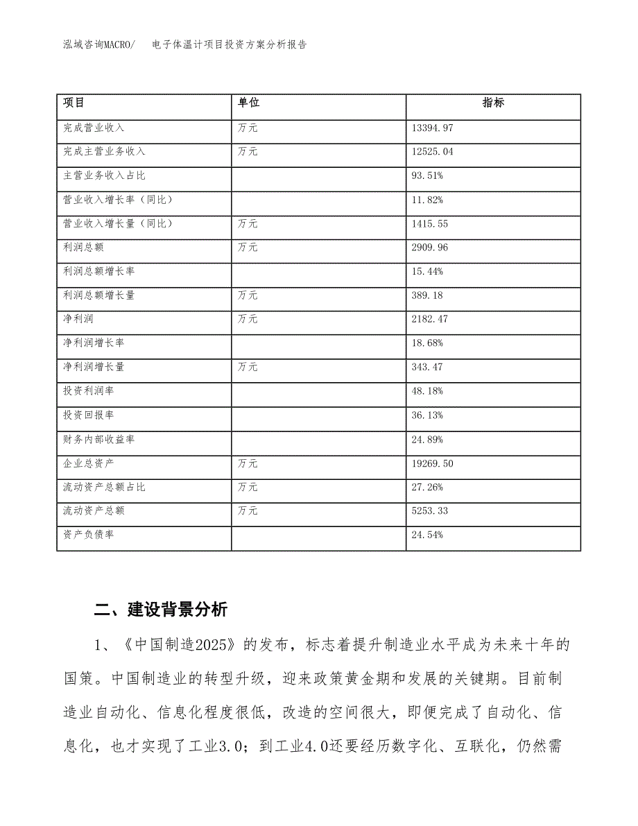 电子体温计项目投资方案分析报告.docx_第3页